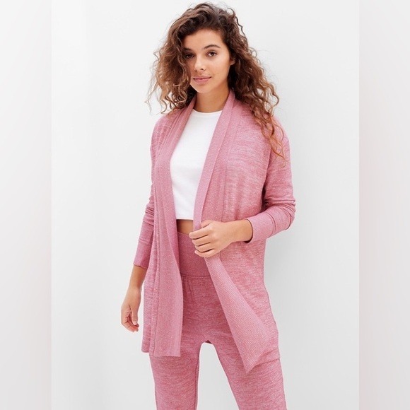 GAP Softspun Long Open Front Cardigan in Rosetta - Picture 1 of 5